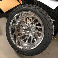 Jantes en alliage forgé personnalisées de luxe, polies miroir, à profil profond, directionnelles, paire gauche-droite pour SUV, tout-terrain, Tundra, Jeep Gladiator