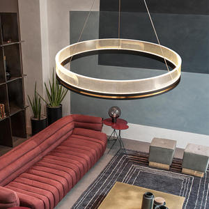 โคมไฟระย้าสไตล์นอร์ดิกอิตาเลียน โมเดิร์น เรียบหรู สำหรับห้องนั่งเล่น โคมไฟหลักระดับไฮเอนด์ โคมไฟเพดานดีไซน์หรู - Product Image 2