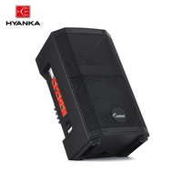 HYANKA E-B10 Speaker Aktif Baterai Plastik 10-inci dengan Amplifier DSP Digital dengan Layar Digital LED USB dan Remote