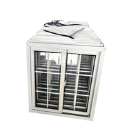 Los últimos diseños de ventanas de PVC UPVC, diseño de parrilla de ventana corredera de vidrio de PVC con mosquitera