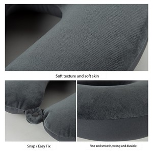 Mới nhất Pha Lê Nhung bọt hạt màu rắn xe hình chữ U du lịch gối cổ gối - Product Image 4