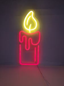 لافتات نيون ليد شجرة عيد الميلاد للأطفال ديكور جداري فني لغرف النوم عيد الميلاد ديكور بار حفلة عيد ميلاد USB يعمل بهيكل من كلوريد البولي فينيل أحمر 5 فولت - Product Image 3