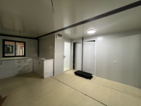 Maison préfabriquée modulaire combinée à une maison conteneur extensible, technologie d'économie d'espace