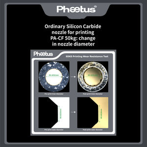 Phaetus Upgraded Conch Hotend Plus EndCoat Nozzle, neuf, buse en carbure de silicium pour imprimantes 3D Bambu Lab X1 P1 Series - Product Image 5