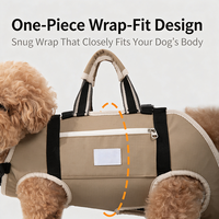 Sac à dos de transport ergonomique et respirant pour chiens de petite et moyenne taille, avec protection de la colonne vertébrale, réglable, pour le transport avant et arrière