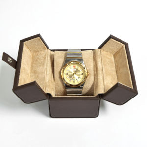 Boîte à montres à double porte en gros d'usine, boîte à montres pour hommes, étui de luxe en cuir PU, étui de rangement pour montres de voyage - Product Image 4