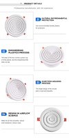 Ventilateur d'air rond en plastique durable de nouvelle conception avec un style victorien moderne pour une utilisation en sous-sol