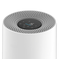 Purificateur d'air portable OEM avec affichage de la qualité de l'air, filtre HEPA H13 et filtre à charbon véritable