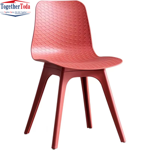 Chaise de salle à manger en plastique empilable, élégante, durable, confortable, robuste, moderne et minimaliste pour atelier, salon, bureau - Product Image 2