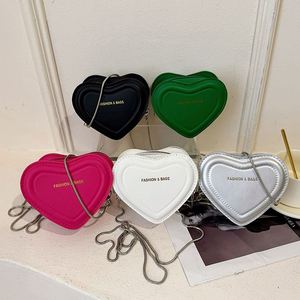 Bolsos de Hombro de Mujer en PU Color Caramelo, Moda 2025, Multicolor, Forma de Corazón, Correa Ajustable, para Todas las Temporadas - Product Image 1