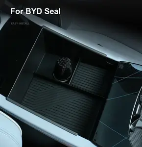 Suitable For BYD Seal Armrest Storage Box Silicon Car Center Console Storage Box Organizer