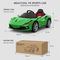 Voiture électrique de sport de luxe pour enfants, style berline, avec siège baquet de course, jouet à conduire pour garçons et filles, fiable