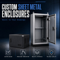 Boîtier électronique en aluminium sur mesure, fabrication de tôlerie, armoire réseau, découpe laser, pliage CNC, soudage, emboutissage profond