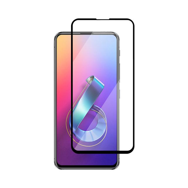 2.5D Clear Silk Print Film for Asus Zenfone 6 2019 Shockproof Screen Protector HD Clear Bubble Free Screen Protector