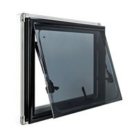 Fenêtre de camping-car homologuée E-Mark et DOT avec stores, fenêtre de caravane à double vitrage acrylique, cadre en alliage d'aluminium pour camping-car et remorque
