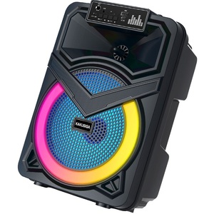 Kakusiga 8 Inch 12W Rechargeable Speaker with <b>Microphone</b> Portable for Party Speaker Model KK-8107 - Product Image 4
