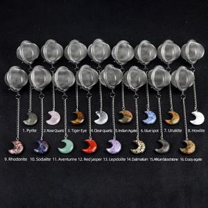 Filtre à thé en pierre d'agate naturelle, acier inoxydable 304, poli et fini, pour soupe et fondue - Product Image 2