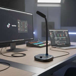 Appareil de modification vocale 8-en-1 pour TikTok YouTube Live, Dispositif de dissimulation audio portable pour <span class=keywords><strong>iPhone</strong></span> <span class=keywords><strong>Android</strong></span> Smartphone - Product Image 1