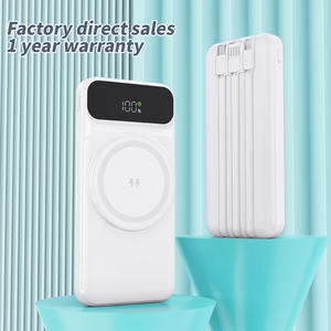 พาวเวอร์แบงค์แบบพกพา 10000mAh รองรับการชาร์จไร้สาย 15W พร้อมสายชาร์จ 3 เส้น รองรับการชาร์จเร็ว PD 22.5W  รับทำโลโก้ตามสั่ง - Product Image 3