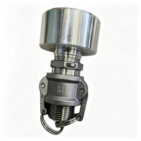 Raccords de tuyaux d'incendie à connexion rapide en acier inoxydable 304/316L, à tête hexagonale, à bride NPT, de type B à serrage rapide, sablés