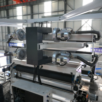 Ligne de production de film soufflé par co-extrusion à trois couches EPC, machine de soufflage de film haute barrière