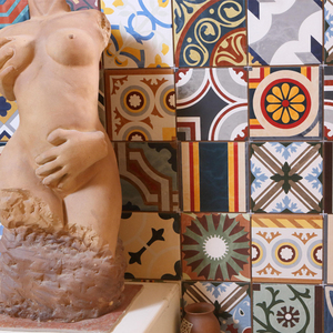 200X200mm โรงงานกระเบื้องศิลปะกระเบื้องลื่นผนังตกแต่งเซรามิกเคลือบกระเบื้อง - Product Image 5