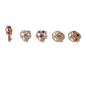 TSZS 10 pz/borsa popolare marinaio a forma <span class=keywords><strong>di</strong></span> luna 3D lega rosa rosa colore rosa Shinny smalto zircone marinaio luna Nail Art decorazione - Product Image 5