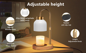 Lampada Scaldacera con Timer Nera Ideale per Candele in Barattolo Regalo Perfetto per Inaugurazione <span class=keywords><strong>Casa</strong></span> per Donne a Natale - Product Image 4