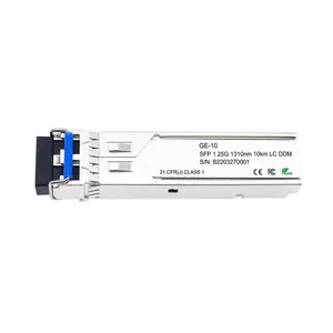 جهاز الإرسال المستقبل البصري أحادي الوضع ، G SFP LX SM 1310nm 10nm