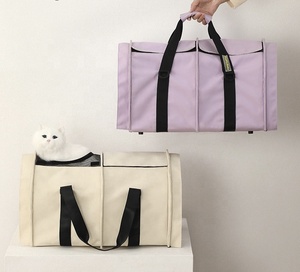 Katlanabilir taşınabilir yumuşak-evcil hayvan taşıma çantası Tote çanta küçük köpek kedi taşıyıcı Pet evler kafesleri - Product Image 2