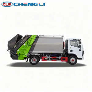 Camión Compactador de Basura Dongfeng D6 4X2 Fácil de Operar, con Tolva Triangular y Tanque de Gran Capacidad de 6000L - Product Image 2