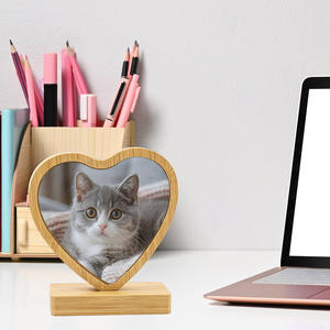 New Arrival Bamboo Wood <b>Picture</b> <b>Frame</b> Home Decoration Couple Gift DIY Memorial Sublimation Wooden <b>Magnetic</b> <b>Frame</b> - Product Image 4