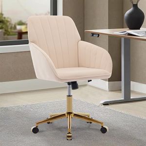 DB TY chaise de bureau pivotante ergonomique avec siège de dossier réglable élévateur matériau PU confortable pour une longue séance pour la chambre à coucher à la maison - Product Image 2