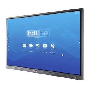 55 65 75 85 86 98 100 110 pulgadas 4K LED SMART Board pantalla táctil interactiva digital para aula escolar pizarra interactiva