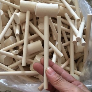 Mini maillet en bois massif pour frapper le gâteau étoile, petit marteau en bois pour marteler les œufs, jouets pour enfants - Product Image 6