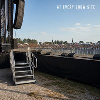 Escalier modulaire en aluminium avec garde-corps, plateforme d'accès mobile à 5 marches, roulettes pour concerts, événements et spectacles
