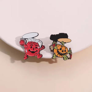 Halloween métal artisanat badges usine gros <span class=keywords><strong>film</strong></span> d'<span class=keywords><strong>horreur</strong></span> personnage masque émail broches en stock - Product Image 5