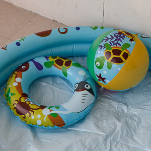 Cross-Biên Giới Xuất Khẩu Chơi Hồ Bơi Gia Đình Bơm Hơi Hồ Bơi Trẻ Em Của Đại Dương Bóng Sandtwo Vòng Hồ Bơi Thiết Lập - Product Image 4