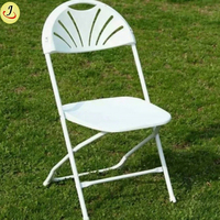 Chaises de mariage pliantes modernes en plastique avec structure métallique, capacité de 450 kg, pour usage extérieur/intérieur, salon, salle à manger, cuisine, hôtel