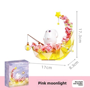 Set de Bloques de Construcción Moonlight Society 804258-59, Juguete de Plástico para Niñas, Luz Nocturna, Regalo de Cumpleaños, Juguete de Ensueño - Product Image 6