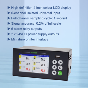 Registrador DE DATOS multicanal Grabadora sin papel a color Pantalla Personalizable OEM Grabadora de gráficos multipuntos - Product Image 6
