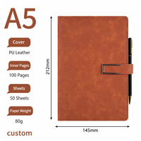Carnet de notes professionnel personnalisé A5 épaissi pour réunions – Fabrication robuste