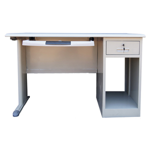 Meuble de bureau moderne à piédestal unique Modulat acier et bois bureau d'ordinateur fer bureau debout en bois pour usage domestique - Product Image 4