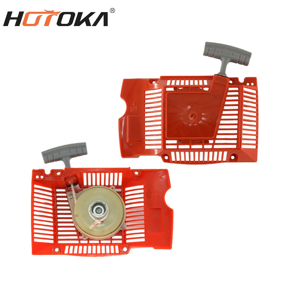 Conjunto de arranque de motosierra HOTOKA 61, piezas de repuesto de rendimiento, arrancador de retroceso para Husq 61/261/262/268 (1983-09), motosierra