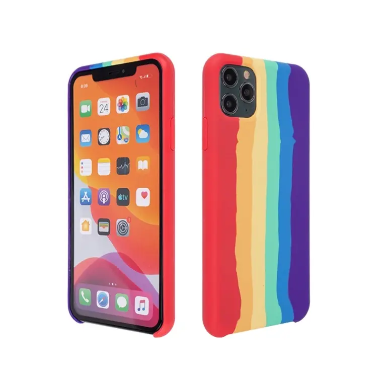 Cellphone Mobile Phone Case Cover Rainbow Sports Shockproof Clear for Iphone 8 Plus Phone Case North Face Mobile Case Not 11 Kap
