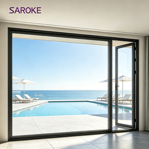 Portes coulissantes en aluminium avec verre laminé personnalisable pour maisons - Product Image 1