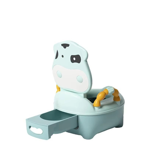Siège de toilette portable en plastique pour enfants, pot de sécurité pour bébé avec motif animal, marchepied d'intérieur pour l'apprentissage de la propreté des enfants - Product Image 1