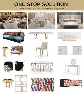 Ghế xoay tròn cao cấp bọc vải Jacquard trắng sang trọng, ghế sofa đơn cao cấp dành cho phòng khách biệt thự, nhà phố - Product Image 6