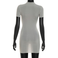 GHY6778 Nouvelle Robe Sexy Transparente à Manches Courtes et Couleur Unie pour Femme – Collection Printemps – Robes Tendance Amincissantes pour Femme – Vente en Gros