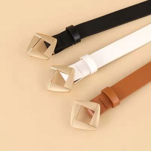 Nuevo Cinturón de Mujer de Piel Sintética con Hebilla de Aleación, Diseño Sencillo, Decorado, para Jeans y Vestidos, Cintura Ajustada, Estilo Vintage - Product Image 3